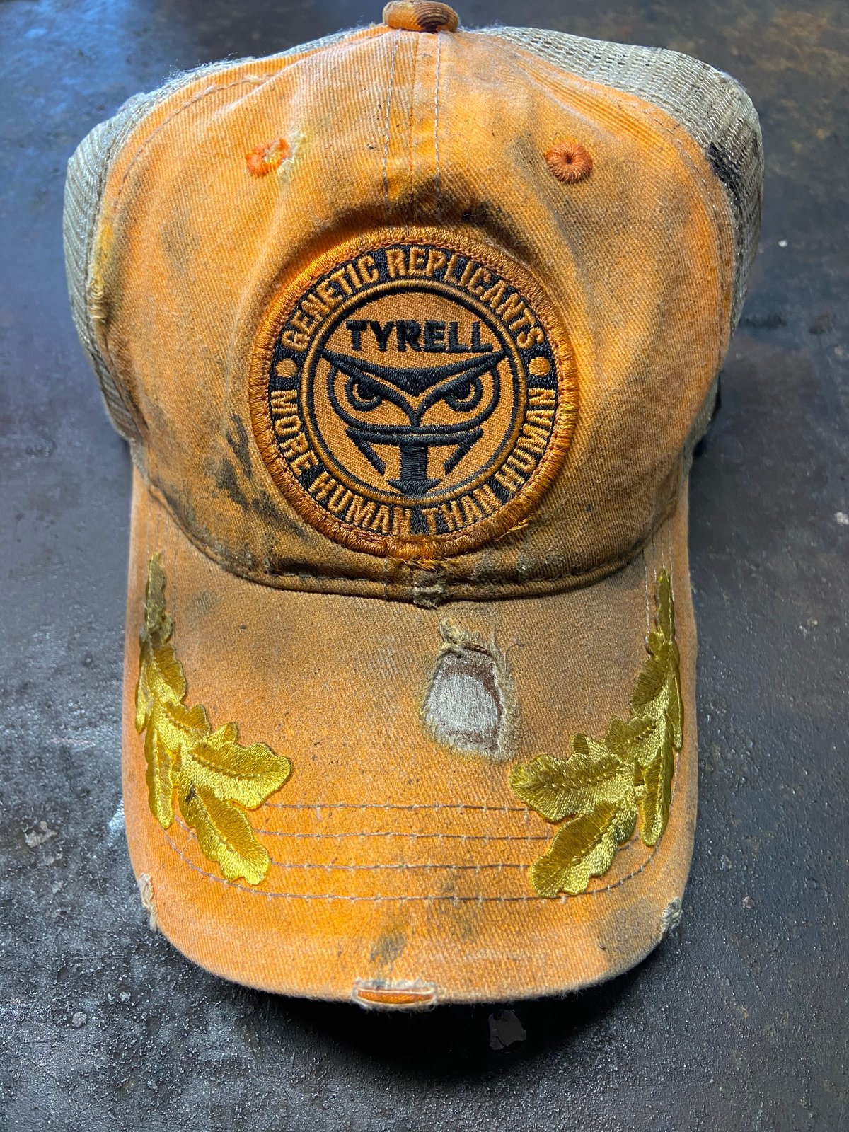 Tyrell Yellow SnapBack in Camo and Orange - junkerdesigns