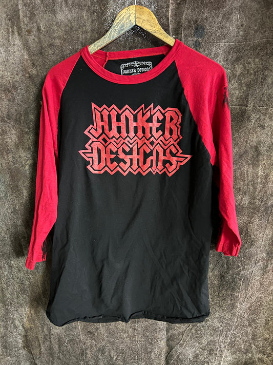 Junker Designs Red Raglan T-Shirt - junkerdesigns