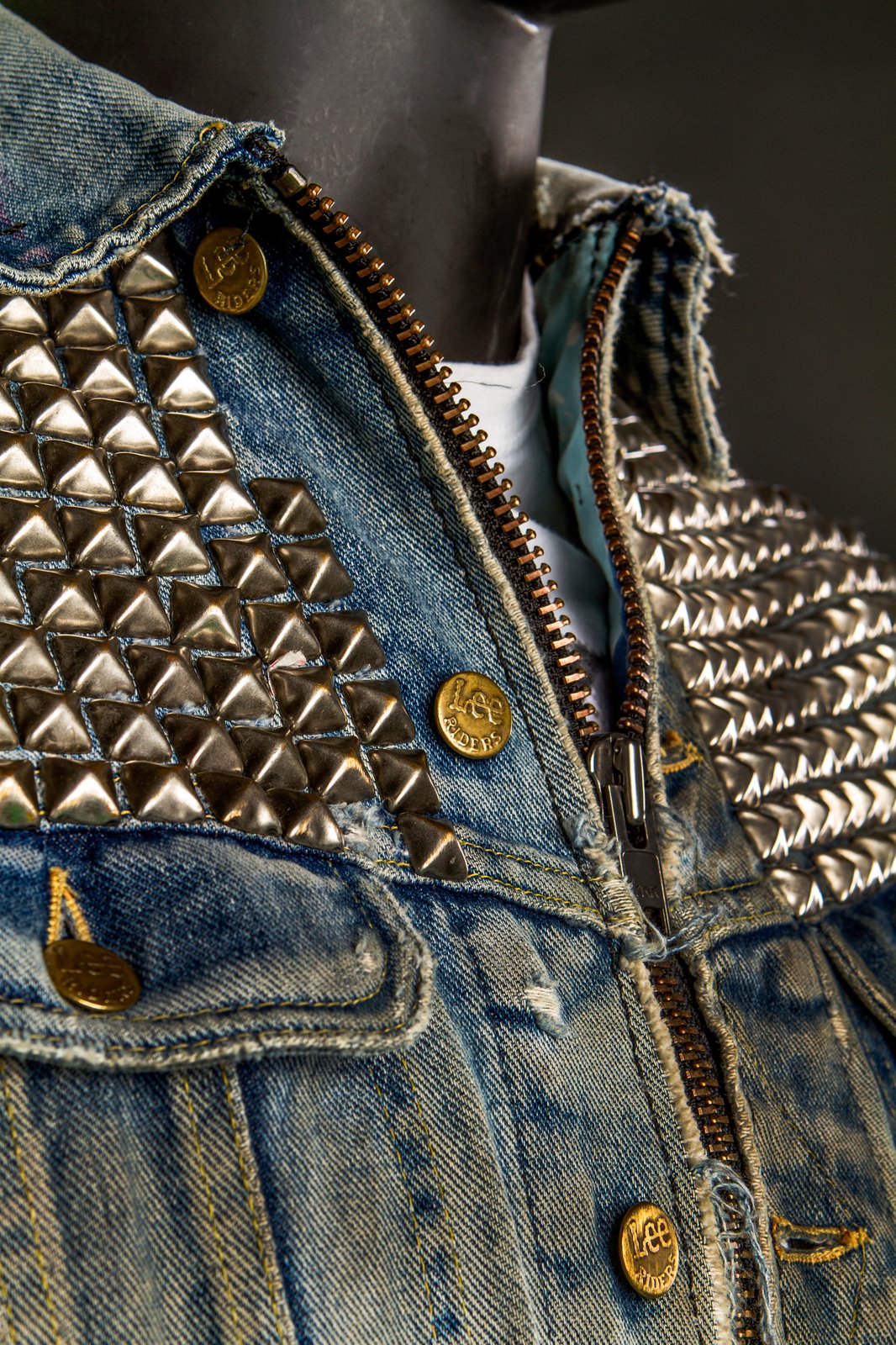 Texas Hell Upcycled Denim Jacket - junkerdesigns