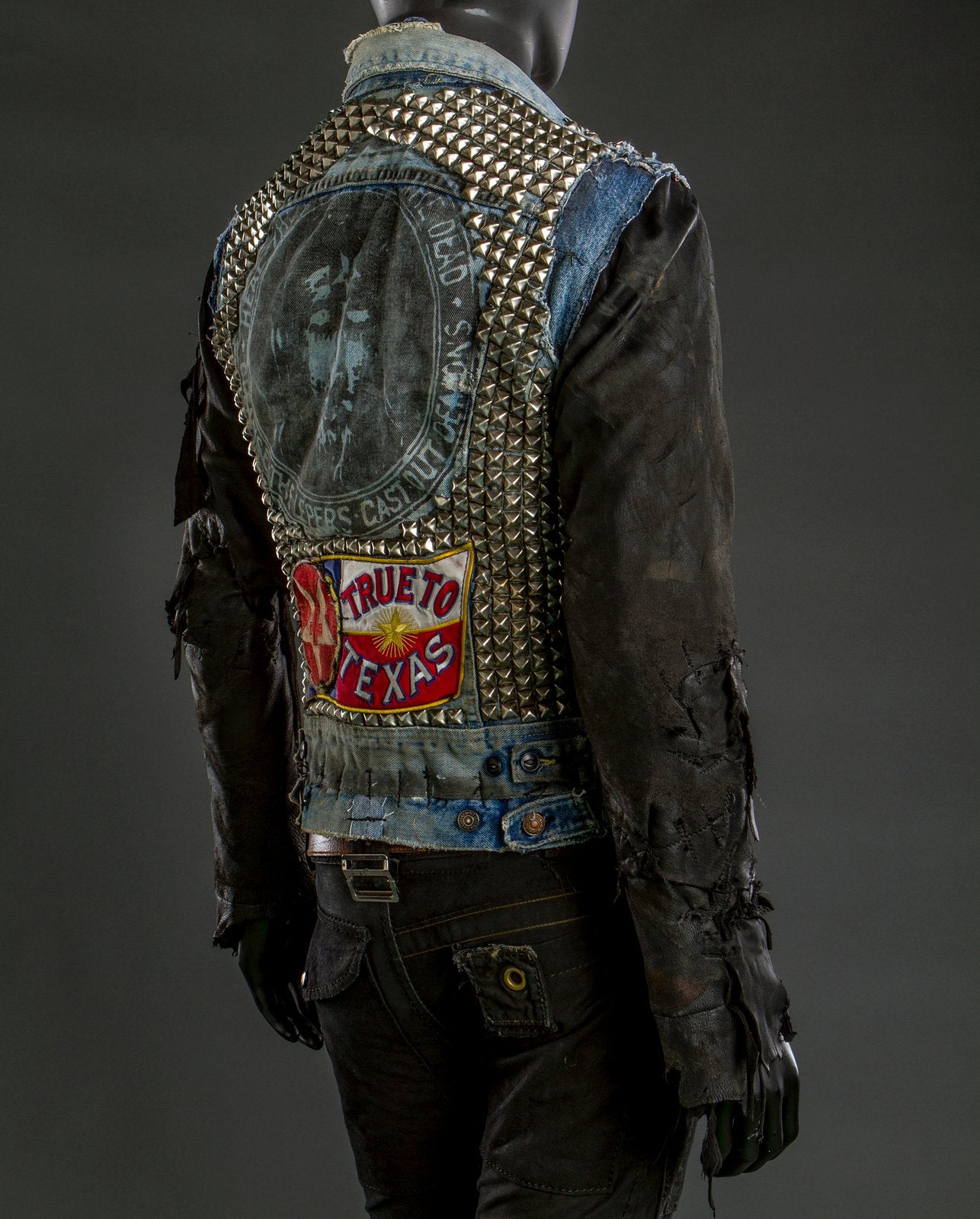 Texas Hell Upcycled Denim Jacket - junkerdesigns