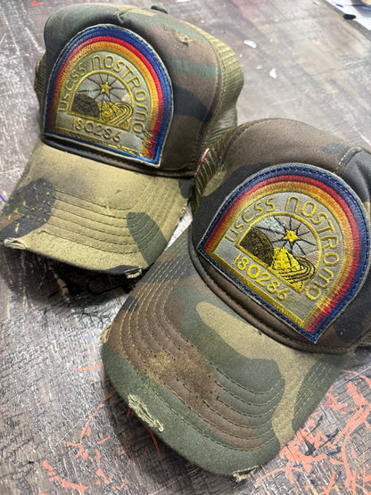 Nostromo Camo Snapback and Flex Fit