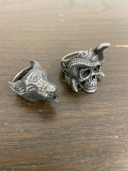 Skull / Wolf Rings